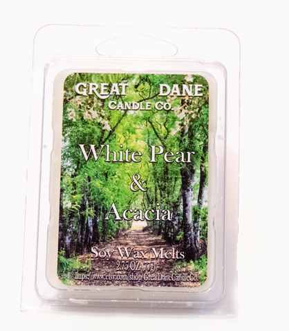 White Pear & Acacia wax melt